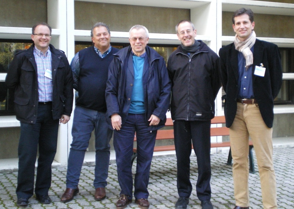 Picture of the experts of STF 488. From left to right: Loic Marti­nez, Bruno Von Niman, Mike Pluke, Martin Backer and Nikolaos Floratos